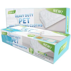 AIR U+ Upgraded Heavy Duty Pet Dry Sweeper Pads for Swiffer Dry Sweeping Cloths Refills, 30 Count