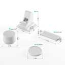 Vmaisi Adhesive Magnetic Locks for Cabinets & Drawers (32 Locks and 4 Keys)
