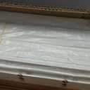 Full Size Bed Frame 16 Inch White, Metal Full Bed Frame with Baffles, No Box Spring Needed, Heavy Duty Steel Platform Supprt, Rounded Corner Design, Reserved Holes, Noiseless, Storage Space