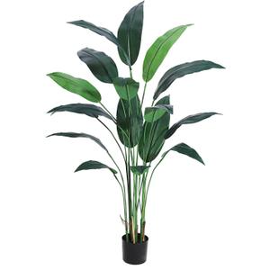 Artificial Bird of Paradise Plant 6 ft(72 in) Fake Palm Tree for Indoor Outdoor Modern Decor Faux Plants for Home Office Perfect Housewarming Gift with 17 Trunks Faux Leaves 1 Pack