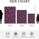 Funny Blanket Cat Pumpkin Throws for Kids Adults Pumpkin Cat Home Decor Gifts Flannel Blanket 40"x50" (Purple-hl1)