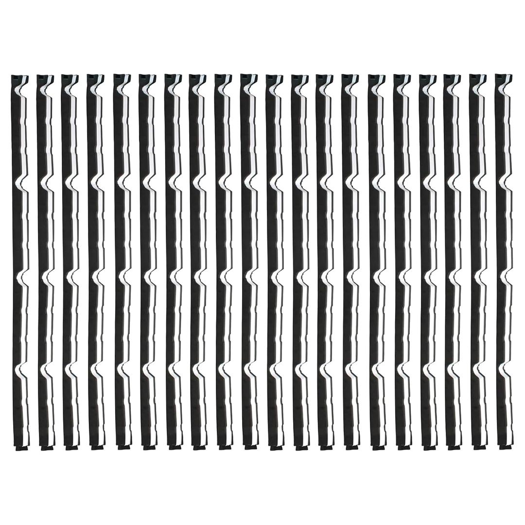 Sthovd (20 Pcs) 9IN Outside Foam for Metal Roofs Classic Rib Profile Foam Closure Strips fit for Metal Roofing R Panels 3 feet Long Roof Closure Strips