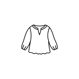 SHEIN Blouse, Cream Colored, Large