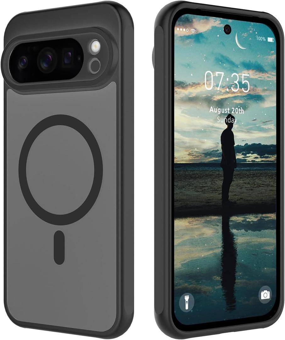 HAII for Google Pixel 10 Pro 6.3" Case Compatible with MagSafe Slim Thin Hard PC Translucent Frosted Rugged Drop-Proof Shockproof Protective Case for Google 10 Pro (Pixel 10 Pro)