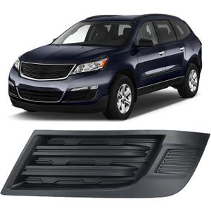 Fog Light Bezel Compatible with 2013-2017 Chevrolet Chevy Traverse Front Bumper Fog Light Cover Replaces GM1038151 20983805 (Left)