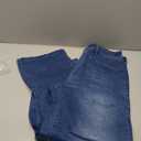 EVALESS Womens Baggy Barrel Jeans High Waisted Wide Leg Boyfriend Denim Ankle Pants (14, Navy Blue)