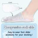 Lin Performance Compression Socks for Women and Men, 20-30 mmHg Open Toe Knee High stockings, Leg Support for Daily & Travel Comfort (XL, Beige)