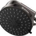 High Flow Filtered Shower Head, HOPOPRO 5 Modes High Pressure Fixed Showerhead with Filter, 2-In-1 Shower Head Filter, Remove 99% Chlorine, Improves Skin Hair Condition (6 Inch Oil Rubbed Bronze)