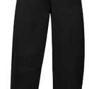 GRAPENT Casual High Waist Wide Leg High Waisted Pants for Women Slacks for Women High Waisted Elastic Waist Pull On Pants Color Black Large Size 12 to 14