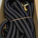 Flexi Hose Expandable Garden Hose with 8 Function Nozzle, 75FT - Lightweight Retractable Garden Hose, Water Hose - No-Kink Flexibility, 3/4 Inch Solid Brass Fittings and Double Latex Core (Black)