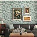 Floral Peel and Stick Wallpaper Vintage 17.3"x393" Sage Green Wallpaper Botanical Removable Self Adhesive Wall Paper Leaf Contact Paper for Bedroom Boho Wallpapers for Cabinets and Drawers Decor Vinyl