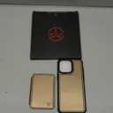 Compatible with Magsafe for iPhone 15 Pro Max Wallet Case Magnetic Card Holder, RFID Blocking 2 in 1 Detachable Kickstand Shockproof Case for Women Men, Bronze Gold