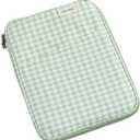 11-13Inch Cute Puffy Laptop Sleeve Fairycore Carrying Laptop Bag Cover Kawaii Tablet Liner Pouch Cottagecore Office Accessories (11inch,Green)