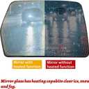 Passenger Right Side Heated Exterior Mirror Glass Replacement Compatible with Ford F150 2004 2005 2006 2007 2008 2009 2010 2011 2012 2013 2014 (Passenger Side (Right))