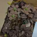 Floroom Mini Artificial Flower Heads Brown & Taupe Fake Peony Daisy Rose Multicolor Small Faux Silk Flower Heads for Cake Craft Garland Wedding Party Graduation Cap DIY Home Decoration, 0.8"-3.6"