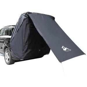 SUV Tent Car Awning, UPF 50++ with Portable Waterproof Storage Bag, Tear-Resistant, Large Space, Good Vision, Smooth Ventilation, Suitable for Outdoor Beach Camping Auto Canopy Shade (Black)