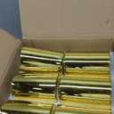 Gold Candle Holder Hurricane Candle Cylinder Vases for Centerpieces Set of 6 for Wedding Table Centerpiece
