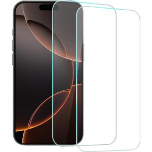 TENOC Screen Protector for iPhone 16 Pro Max, 2 Pack Clear 9H Tempered Glass Film Cover Sensor Protection Case Friendly for 6.9 inch