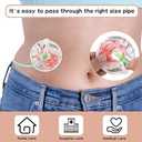 30 Packs G Tube Button Covers Gtube Button Pads Holder, Cotton Feeding Tube Pads Peritoneal Abdominal Dialysis Peg Tube Supplies Feeding Tube Supplies for Nursing Care