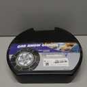 Snow-Chains Auto Fixing 1 Min Quick Fit Easy Installation Tire-Chains, Portable Reusable Universal Emergency Tire Traction Chain for Passenger Car, Pickup Trucks and SUV - Set of 2