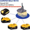 V8 Adapter for Dewalt 20V Lithium Battery Converter to Replace for Dyson V8 Battery, Works with Dyson V8 Series Animal Absolute Vacuum Cleaner Installation Parts(Adapter Not Battery)
