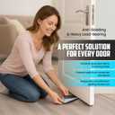 RIZZZ Heavy Duty Door Stoppers  4 Pack Zinc Alloy Door Stop Wedges with Non-Slip Rubber | Strong Metal Door Stop for Bottom of Heavy Doors