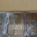 Rubbermaid Brilliance BPA-Free Food Storage Containers with Lids Airtight Kitchen and Pantry Organization Set Includes 3 Containers and Scoops Clear 16 cups