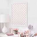 Eaasty 18"x24" Pink Bow Cork Bulletin Board White Frame for Bedroom Dorm, 23.8" x 17.9"