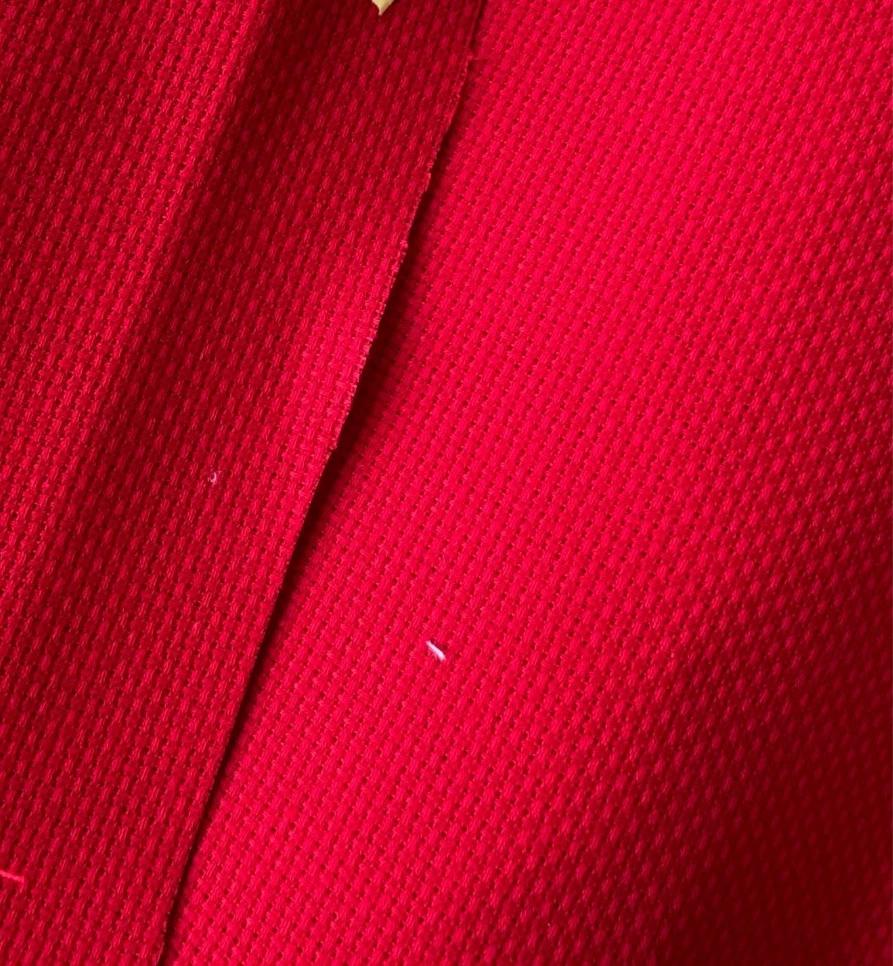 MNLS Precuts, 14 Count, Cream Cross Stitch Fabric, Embroidery Fabric, Cross Stitch Supplies for Crafting, Stitching, and Sewing Projects 30X39 Red