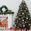 3 x 30 Pcs Christmas Velvet Wreath Bow, 5 x 7 Inch Vintage Velvet Ribbon Bows Rustic Crafts Gift Bows for Indoor Outdoor Wreaths Garland Holiday Xmas Tree Wrapping Crafts (Khaki, Width of 3/8")