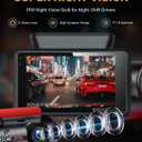 2.5K+1080P Dual Dash Cam Front and Inside, WiFi & GPS Dash Camera for Cars with 32G Card, IR Night Vision, 3" IPS Screen, Inside Car Camera for Taxi Driver, Support 256GB Max, App Control