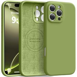 Ktele Magnetic for iPhone 16 Pro Max Case [Compatible with Magsafe] [Premium Silicone Satin-Smooth Touch] Slim Shockproof Anti-Scratch Microfiber Lining Case, 6.9 inch, Cedar Green