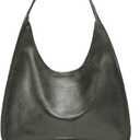 NEWBELLA Hobo Purse, PU Leather Shoulder Bag, Tote Handbag for Work and Travel (Green)