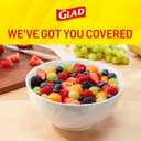 Glad Cling N Seal Plastic Wrap for Food, Airtight Seal, 300 Square Foot Roll (Pack of 4)