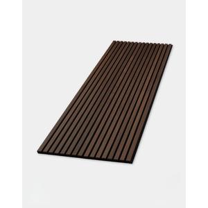 WVH Luxury American Smoked Oak Acoustic Slat Wood Wall Panels, Measures 94.49" x 25.20", Premium Oiled Finish, Interior Decor for Walls & Ceilings, Noise Cancelling & Sound Absorbing for Home, 2pcs