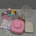 Mini Pottery Wheel for Kids - Pottery Painting Craft Kit with 2.3in Turntable, Clay, Flowers, Mess Free Arts and Crafts for Kid Ages 8-12, Birthday Christmas Gift Toy for Girls Ages 6-12+, Pink