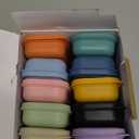 Reusable Travel Utensils Set with Case, 10 Sets Wheat Straw Portable Knife Fork Spoons Cutlery, Eco-Friendly BPA Free Plastic Tableware for Kids Adults Travel Picnic Camping Silverware