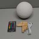 Moon Lamp Upgrade 16 Colors, Moon Light Gifts for Girls Boys Kids Women Birthday, Teen Gifts Trendy Stuff, Cool Astronomy Gifts, Shelf Decor, Remote & Touch Control Moon Night Light, Diameter 4.8 inch (Yellow)