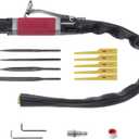 Air Reciprocating File Body Saw, Multi-function Low Vibration 8000spm Pneumatic Cutting Tool & Abrasive Tool with 4 Files and 5 Saw Blades (Stroke Length: 5mm)