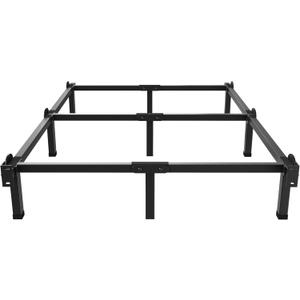 Superay Metal Bed Frame, 9-Leg Bed Base, 8 inches Support for Box Spring, Queen, Easy Assembly, Black
