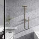 Glossy Grey Marble Contact Paper for Countertops,Marble Peel and Stick Wallpaper,Waterproof Removable Self-Adhesive Marble Vinyl Wrap for Kitchen Backsplash Bathroom Vanity,23.6"x472"