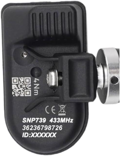 TPMS Sensors Set of 4 - tire Pressure Sensor Compatible with BMW 120i 323i 328i 335i 525i 528i 530i 535i 650i 750i X3 X5 X6 M3 M5 M6 2006-2010 E90 E91 E60 E61 E83 E70 E71 Replace# 36236798726 (Normal)