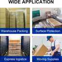 Stretch Film, RAZCC Stretch Wrap Industrial Strength, Shrink Wrap for Pallet Wrap, Heavy Duty Clear Plastic Wrap with Handles, Moving Wrapping Plastic Roll, 15" x 1000 Ft Per Roll, 60 Gauge, 4 Pack