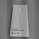 KINGSTONE 8.15-Inch Dinner Spoons (Not Teaspoons), 16-Piece 18/10 Stainless Steel Table Spoon Set, Silver, Food Grade, Dishwasher Safe