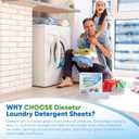 2 x Laundry Detergent Sheets 300 Loads Diesetsr Laundry Sheet ECO-friendly Travel Plastic-Free Washing Detergent Soap Sheets,Fragrance-Free (150 Count (Pack of 1))