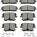 D1056 D1057 Front Rear Ceramic Brake Pads With Clips Fit For 2005-2020 CHRYSLER 300,For 2009-2018 DODGE CHALLENGER,For 2006-2017 DODGE CHARGER,For 2005-2008 DODGE MAGNUM (8 pcs)