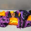 Spooktacular Creations Girls Light Up Bat Witch Tutu Costume, Toddlers Dress with Hat Broom for Kids Halloween Themed Parties (Small (5-7 yrs), Purple)