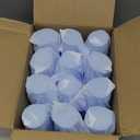 Hoolerry 48 Pcs Plastic Drinking Glasses Set 5 oz Clear Plastic Tumblers Stackable Frosted Cup Reusable Drinking Glasses Cups Bulk for Weddings Party Restaurant Kitchen (Light Blue)