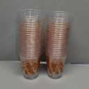 WPDISCZ 50Pcs Christmas Gingerbread Man Party Plastic Cups 12 oz Disposable Christmas Party Cups Gingerbread Man Drinking Cup for Xmas Holiday Party Supplies