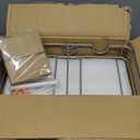 Youeon Pull Out Trash Can Under Cabinet, Adjustable Stainless Steel Under Sink Trash Can Pull Out, Slide Out Garbage Shelf, Fit for 7-11 Gallon Trash Can(Not Included)